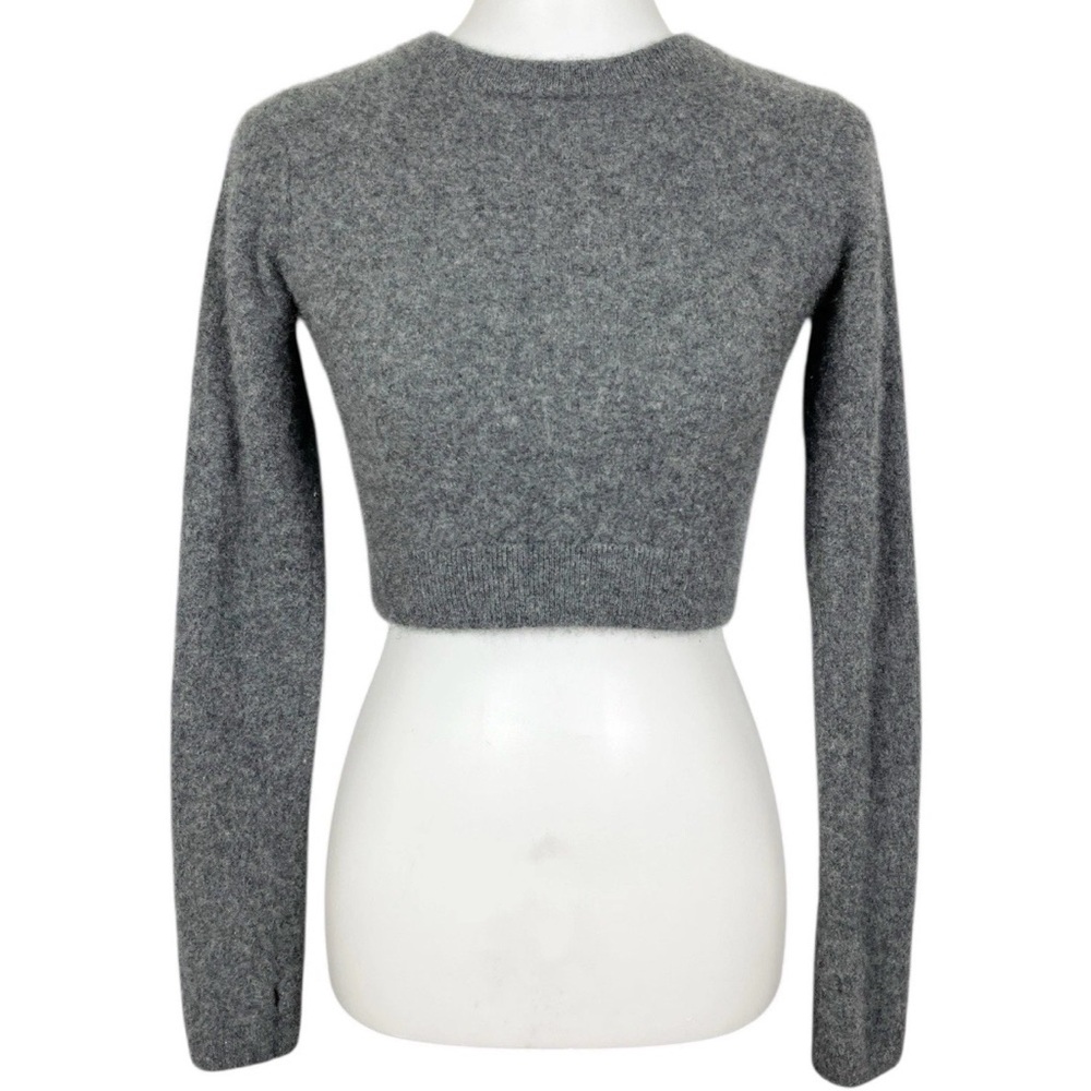 Gray Crew Neck Women's Sweater